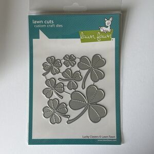 Lawn Fawn LF2813 Lucky Clovers Dies Lawn Cuts saint patricks day luck